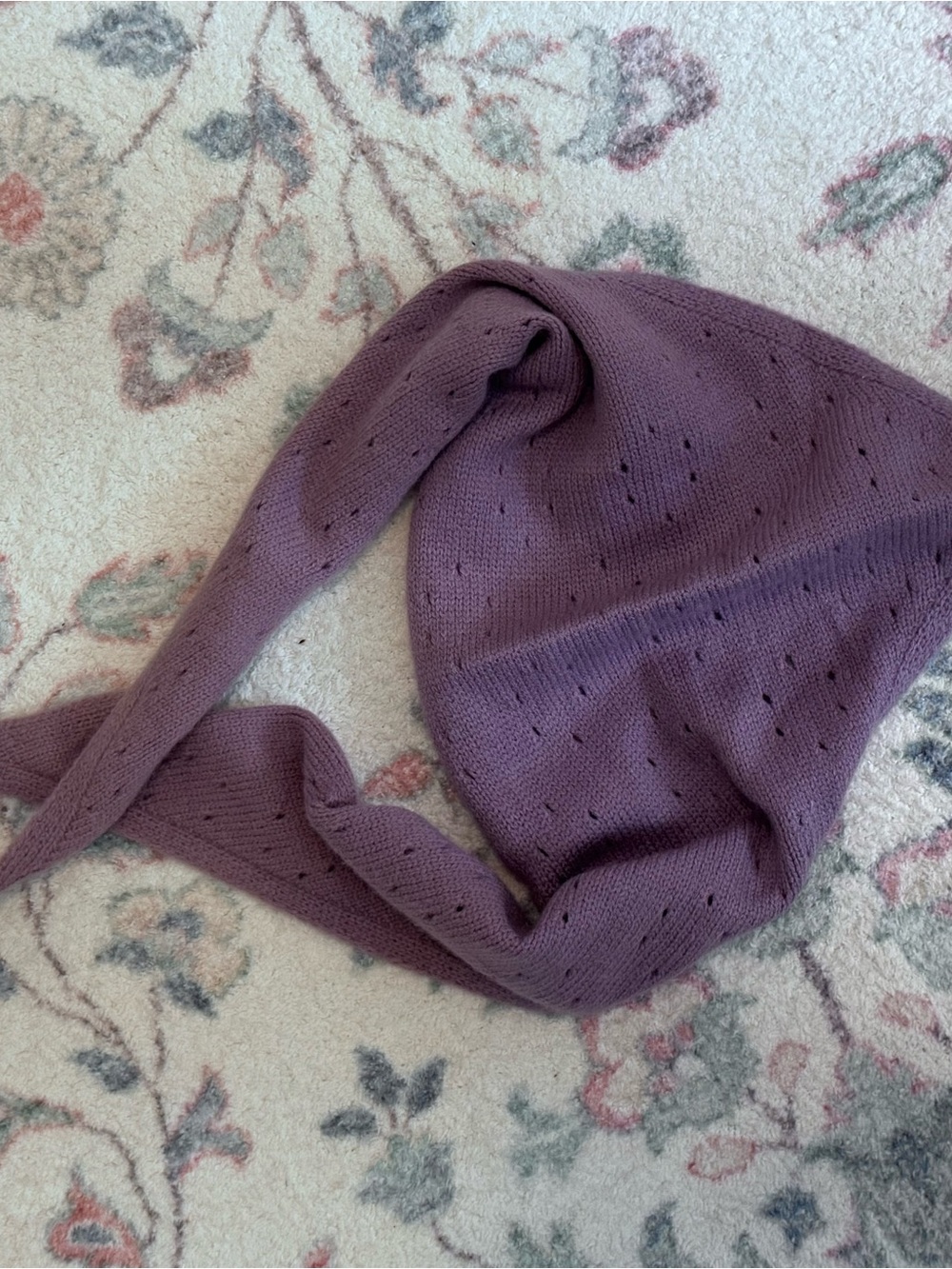 Free People Lavender Purple Knit Scarf